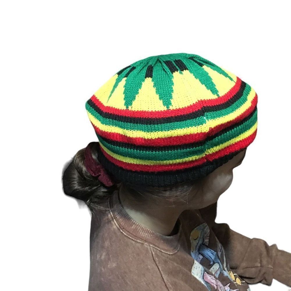 Knitted Reggae Hat/Cap - Picture 2 of 7